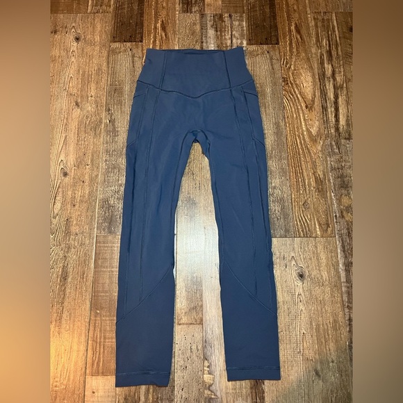 Lululemon All The Right Places Crop II *23" in Code Blue Women’s Size 2 - Picture 3 of 6